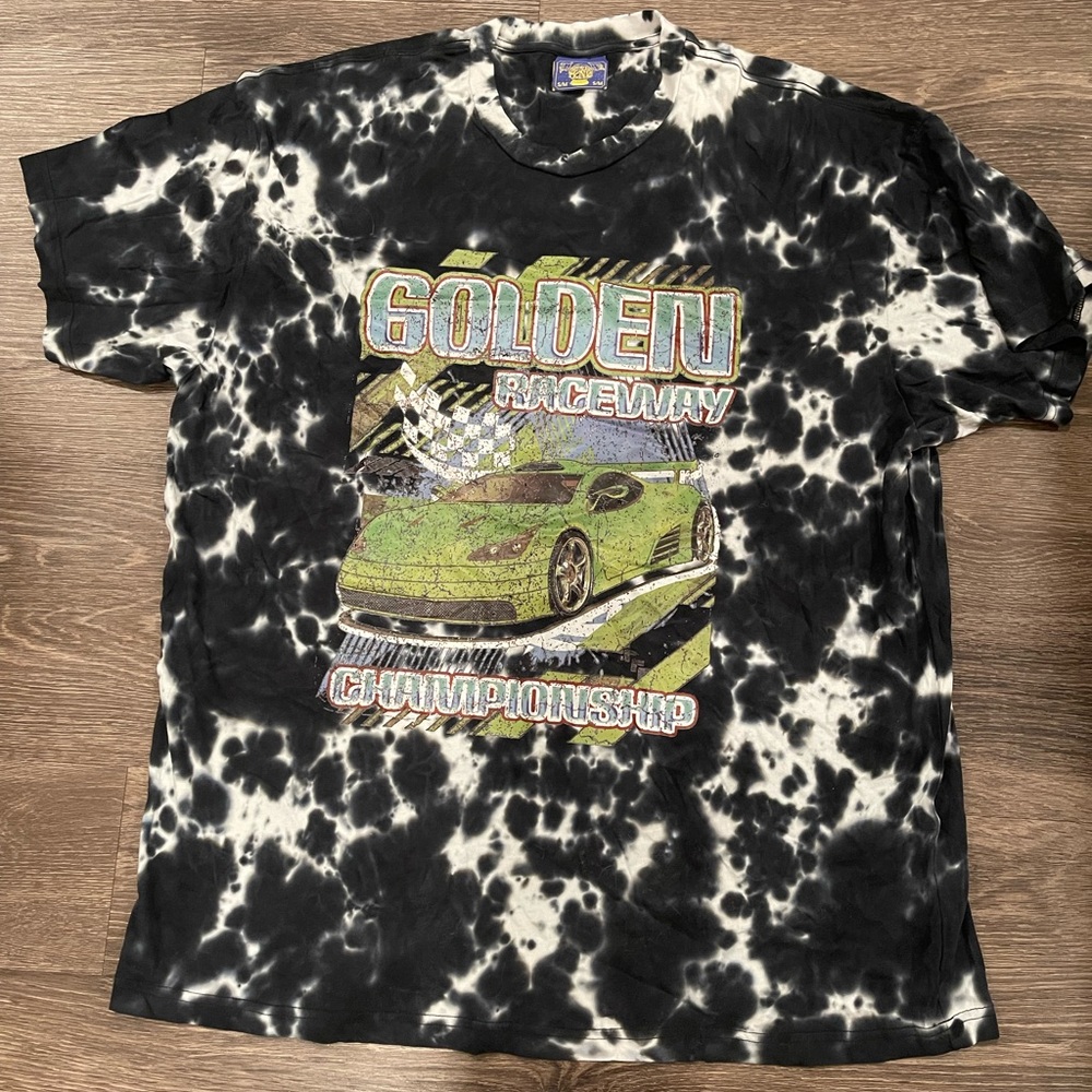 Urban Outfitters Coney Island Picnic tie dye raceway long tee